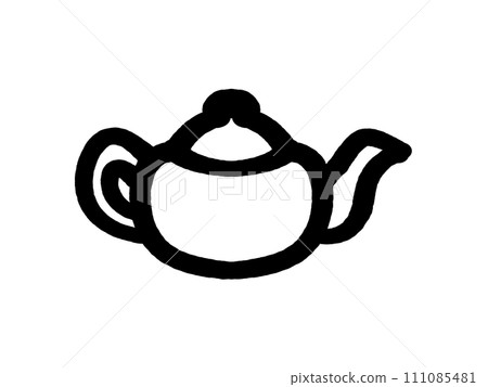 Illustration material of tea pot Illustration material of tea pot 111085481