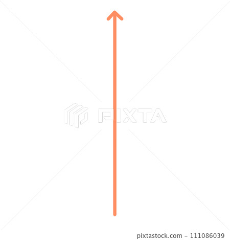 Orange Arrow Line Up Arrow Line Top Arrow Line Element 111086039