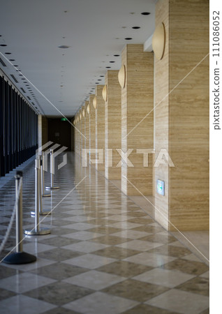 Modern design public spaces and long hallways Modern design public spaces and long hallways 111086052