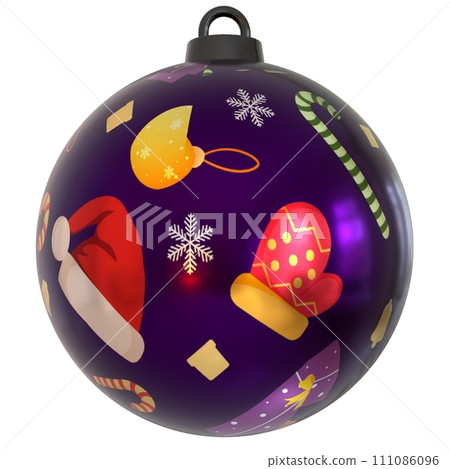 Christmas Ball Ornament isolated on white background Christmas Ball Ornament isolated on white background 111086096