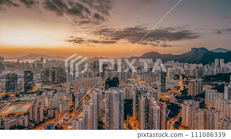 Jan 14 2024 the cityscape of kowloon, hong kong Jan 14 2024 the cityscape of kowloon, hong kong 111086339