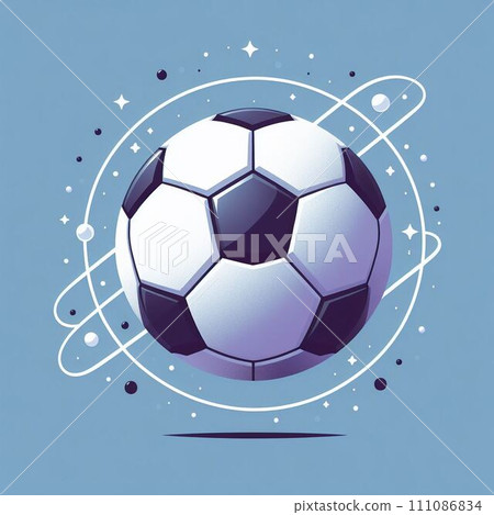 Soccer ball making a splash “AI created” 111086834