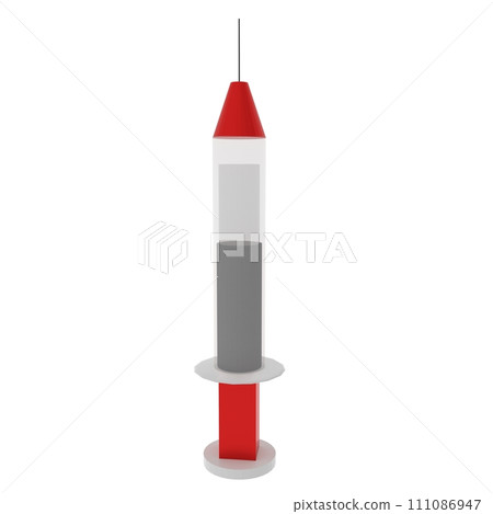 Syringe isolated on white background 111086947
