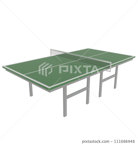 Table Tennis isolated on white background 111086948