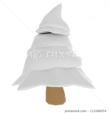 Winter Tree isolated on white background Winter Tree isolated on white background 111086954