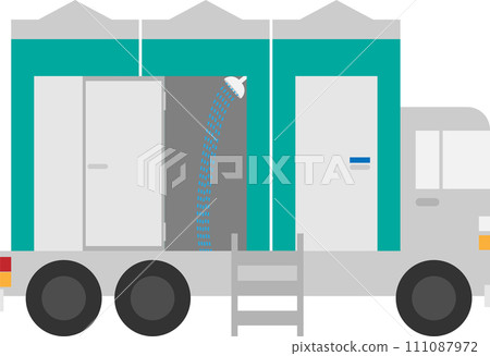 Image material of mobile shower room Image material of mobile shower room 111087972
