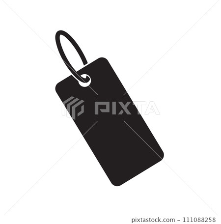 blank paper price tag labels with cord vector illustration blank paper price tag labels with cord vector illustration 111088258