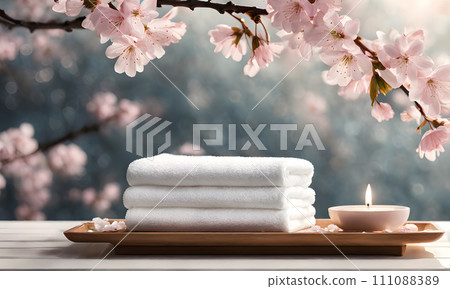 Tranquil spa ambiance 111088389