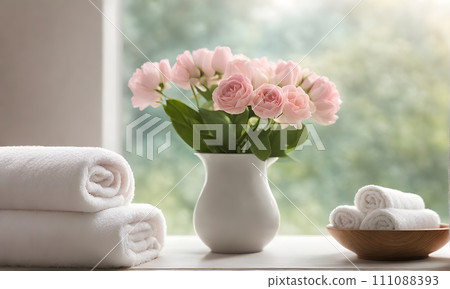 Tranquil spa ambiance 111088393