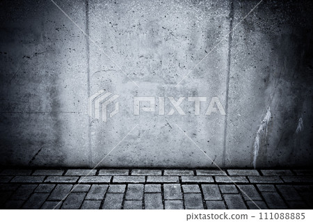 Grungy concrete wall and floor as background 111088885