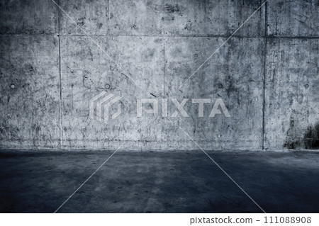 Grungy concrete wall and floor 111088908