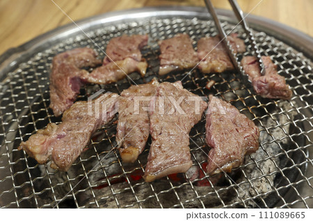 Korean beef raw sirloin bbq 111089665