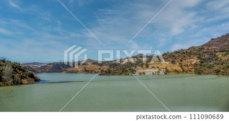 The Atizapan de Zaragoza Madin reservoir an enlarged lake behind a dam in State of Mexico, Mexico. The Atizapan de Zaragoza Madin reservoir an enlarged lake behind a dam in State of Mexico, Mexico. 111090689