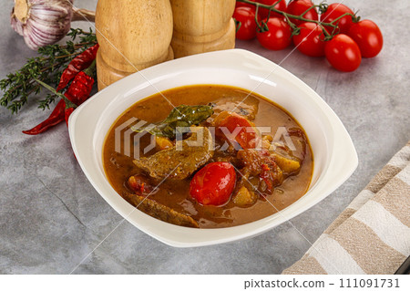 Yellow Thai curry with beef Yellow Thai curry with beef 111091731