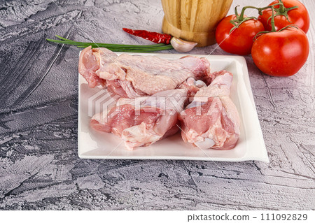 Raw turkey shoulder wing for cooking Raw turkey shoulder wing for cooking 111092829