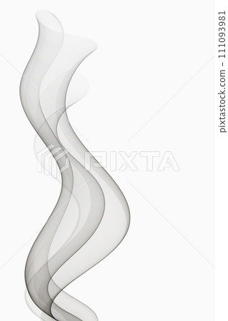 Gray flow of abstract smoky wave. Gray flow of abstract smoky wave. 111093981