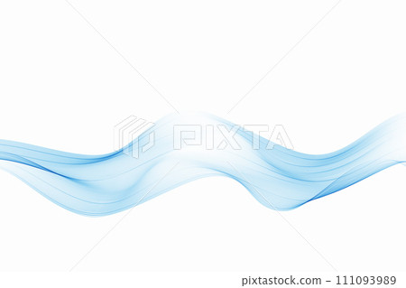 Blue transparent flow of wavy lines, abstract wave blue. Blue transparent flow of wavy lines, abstract wave blue. 111093989