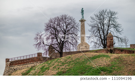 Historic Belgrade Fortress in Kalemegdan park in Belgrade capital of Serbia Historic Belgrade Fortress in Kalemegdan park in Belgrade capital of Serbia 111094196