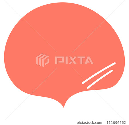 Colorful pastel orange color speech bubble balloon, icon sticker memo keyword planner text box banner, flat png transparent element design 111096362