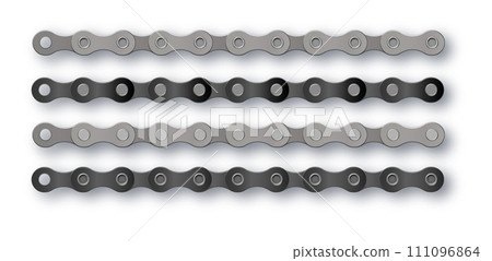 Bike chain. Bicycle Cartoon silhouette for bike chain on bicycle. Cycling line pattern. Motorcycle chain symbol. Chain machine sign. Vector Bike chain. Bicycle Cartoon silhouette for bike chain on bicycle. Cycling line pattern. Motorcycle chain symbol. Chain machine sign. Vector 111096864