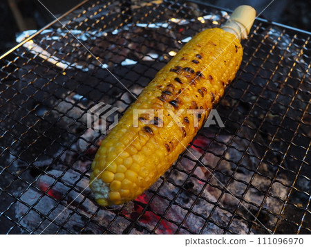Camping corn grilled 111096970