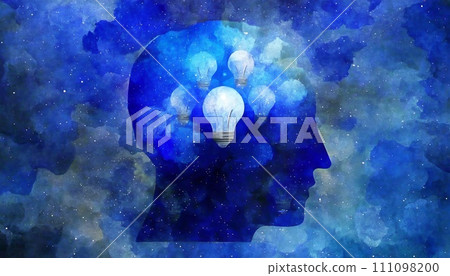 Brain Brain Flash Inspiration Brain Wave Illustration 111098200