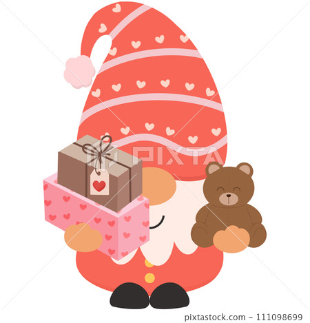 Gnome and valentine  111098699