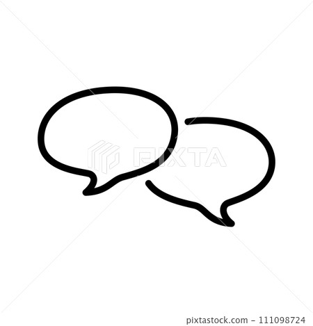 Loose balloon icon (lines can be edited for vector data) 111098724