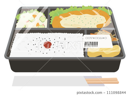 便當盒_便利商店便當_雞肉南蠻便當_附蓋子和一次性筷子 便當盒_便利商店便當_雞肉南蠻便當_附蓋子和一次性筷子 111098844