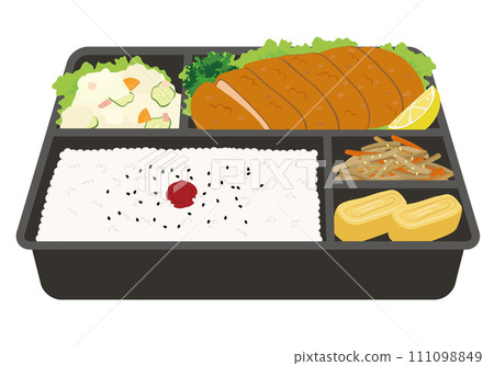 便當盒_便利商店便當_炸豬排便當 111098849