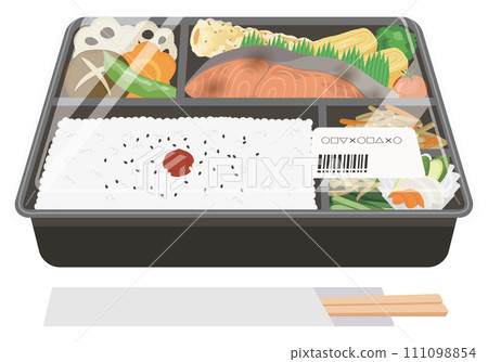 便當盒_便利商店便當_幕之內便當_附蓋子和一次性筷子 111098854