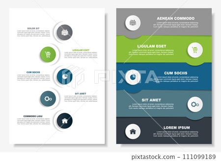 Infographic design template with place for your data. Vector illustration. 111099189