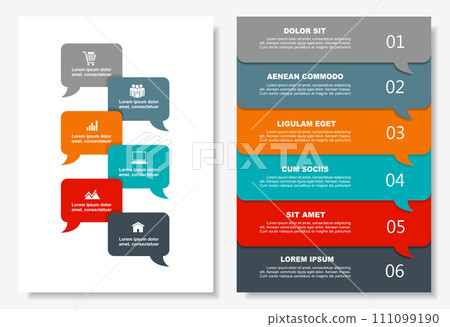 Infographic design template with place for your data. Vector illustration. 111099190