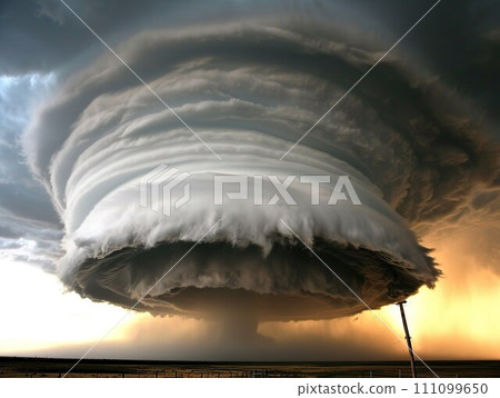 AI-generated content. Supercell storm in Tornado Alley AI-generated content. Supercell storm in Tornado Alley 111099650
