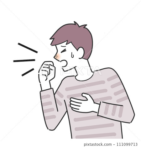 男人咳嗽 111099713