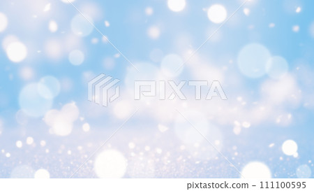 Sparkling light material on a bright light blue background 111100595