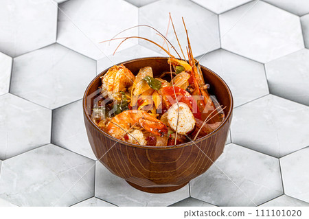 Thai traditional Tom Yum soup 111101020