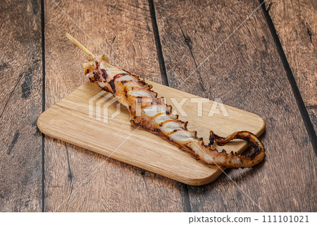 Delicous tasty Grilled octopus tentacle 111101021
