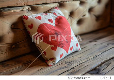 Romantic valentine's day pillow - lovely gift for your special someone 111101681