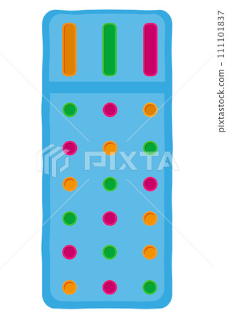 beach and sea summer leisure objects stock vector illustration 111101837