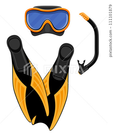 beach and sea summer leisure objects stock vector illustration beach and sea summer leisure objects stock vector illustration 111101879