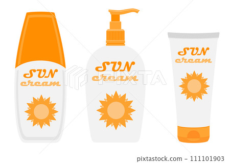 beach and sea summer leisure objects stock vector illustration 111101903