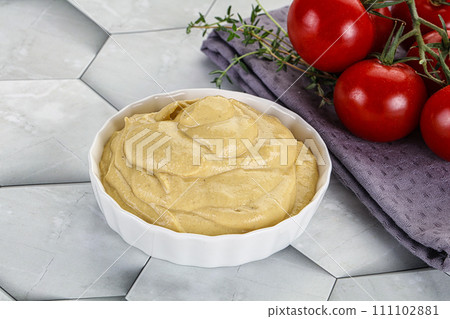 Dijon mustard sauce in the bowl Dijon mustard sauce in the bowl 111102881