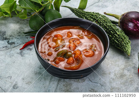 Thai red curry with prawn Thai red curry with prawn 111102950