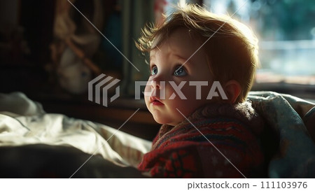 baby wakes up 111103976