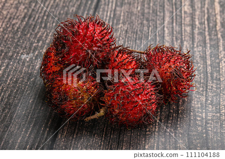 Sweet ripe juicy hairy Rambutan 111104188