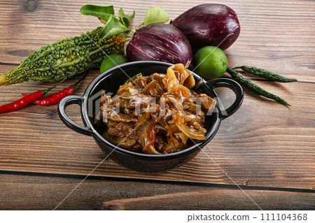 Tibetian cuisine - thenthuk with beef Tibetian cuisine - thenthuk with beef 111104368