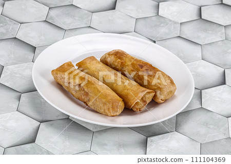 Traditional crispy fried stuffed springroll 111104369
