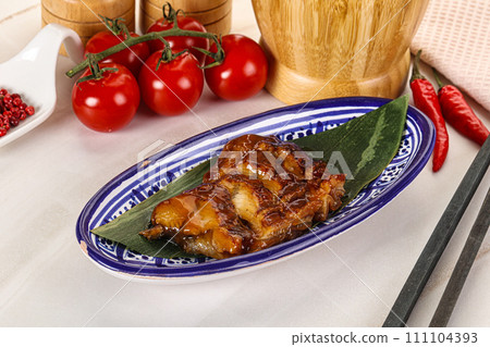 Grilled eel with unagi sauce Grilled eel with unagi sauce 111104393
