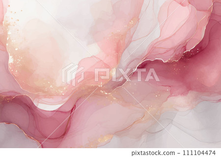 coral pink and white alcohol ink art background material coral pink and white alcohol ink art background material 111104474